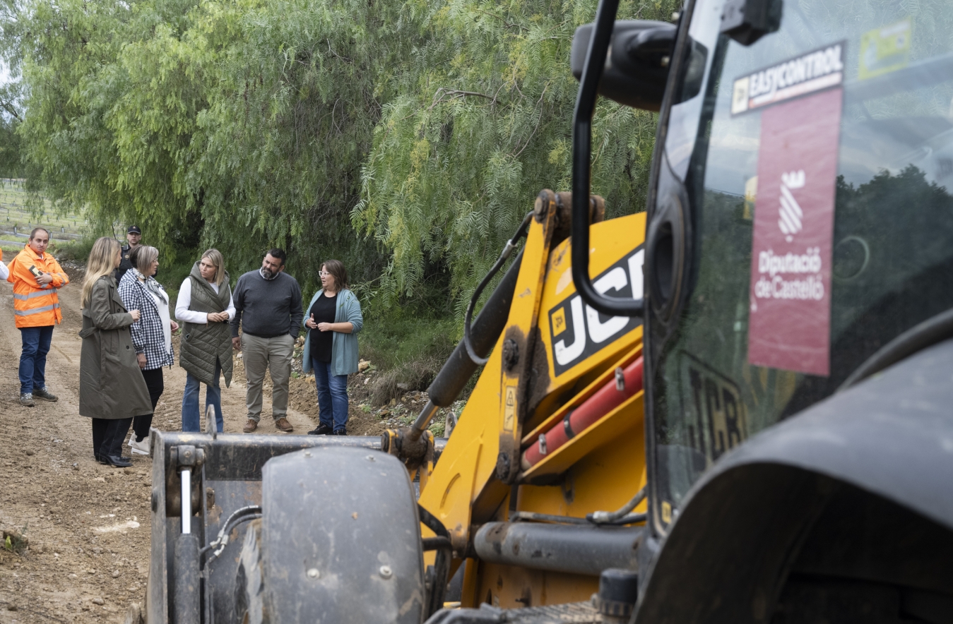 La Diputación responde a los municipios con la reparación urgente de caminos rurales afectados por la DANA en la provincia de Castellón