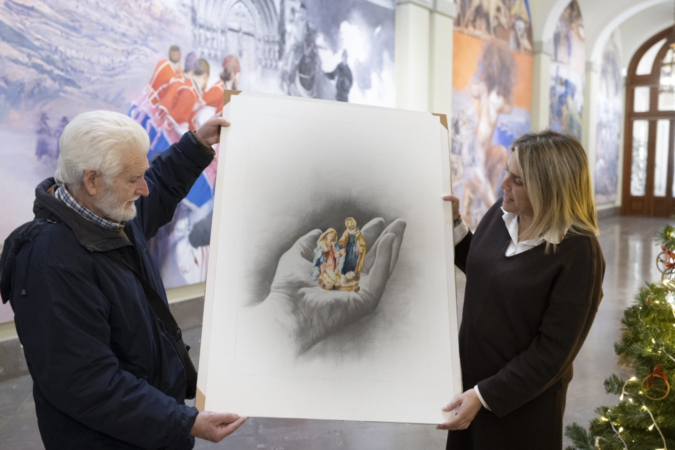 L'art de Vicente Traver Calzada és el protagonista de la postal de Nadal de la Diputació de Castelló