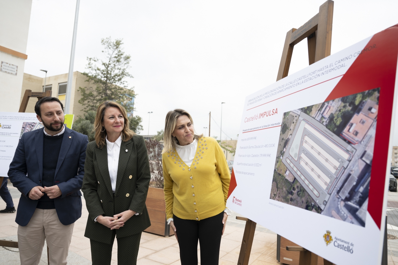 Marta Barrachina pone en valor la remodelación de la zona de aparcamiento de la estación de Castellón que dignificará una de las principales puertas de entrada de la provincia