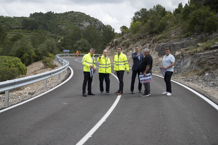 La Diputació de Castelló conclou les obres de millora de la carretera CV-154 que unix La Serratella i la Torre d'en Doménec