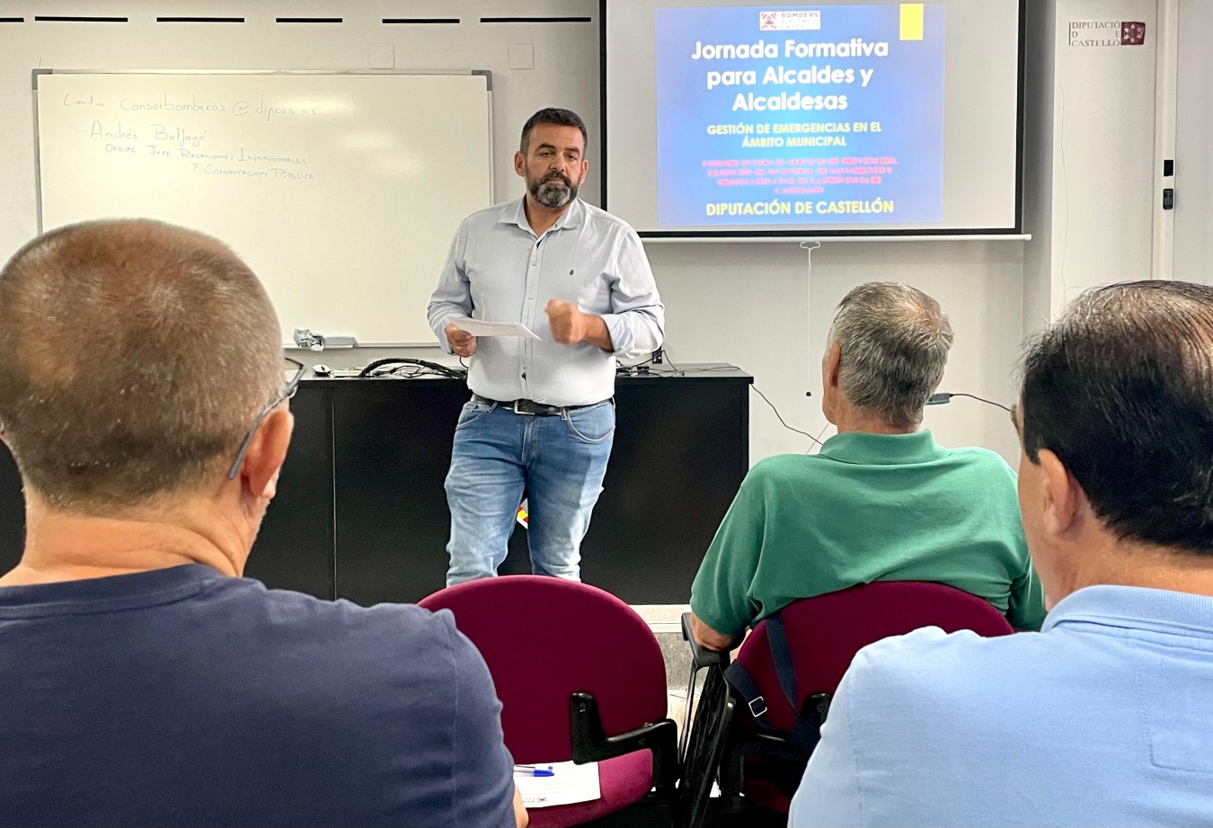 El Consorcio Provincial de Bomberos de Castellón forma a los alcaldes y alcaldesas en gestión y planificación de emergencias en el ámbito municipal
