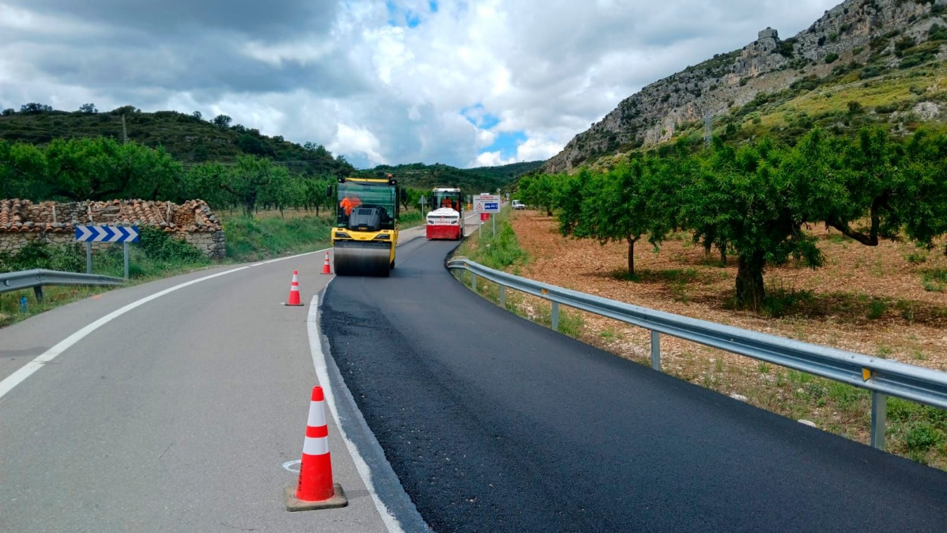 La Diputación de Castellón intensifica la mejora de carreteras para garantizar la seguridad y la conectividad en el interior de la provincia