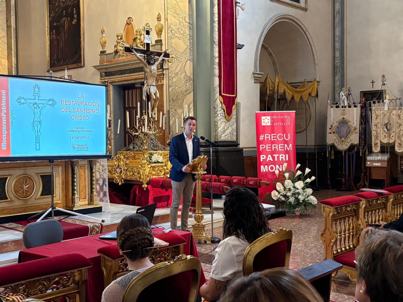 La Diputación de Castellón hace entrega de la imagen restaurada del Santísimo Cristo de la Vall d'Uixó